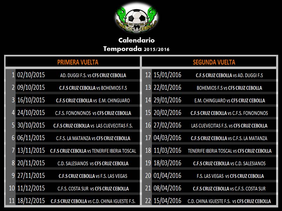 CFSCruzCebolla's tweet photo. Calendario de la nueva temporada.⚽
#nuevatemporada #nuevocomienzo #cfscruzdelacebolla #ilusionytrabajo http://t.co/6TPOBvs0m6