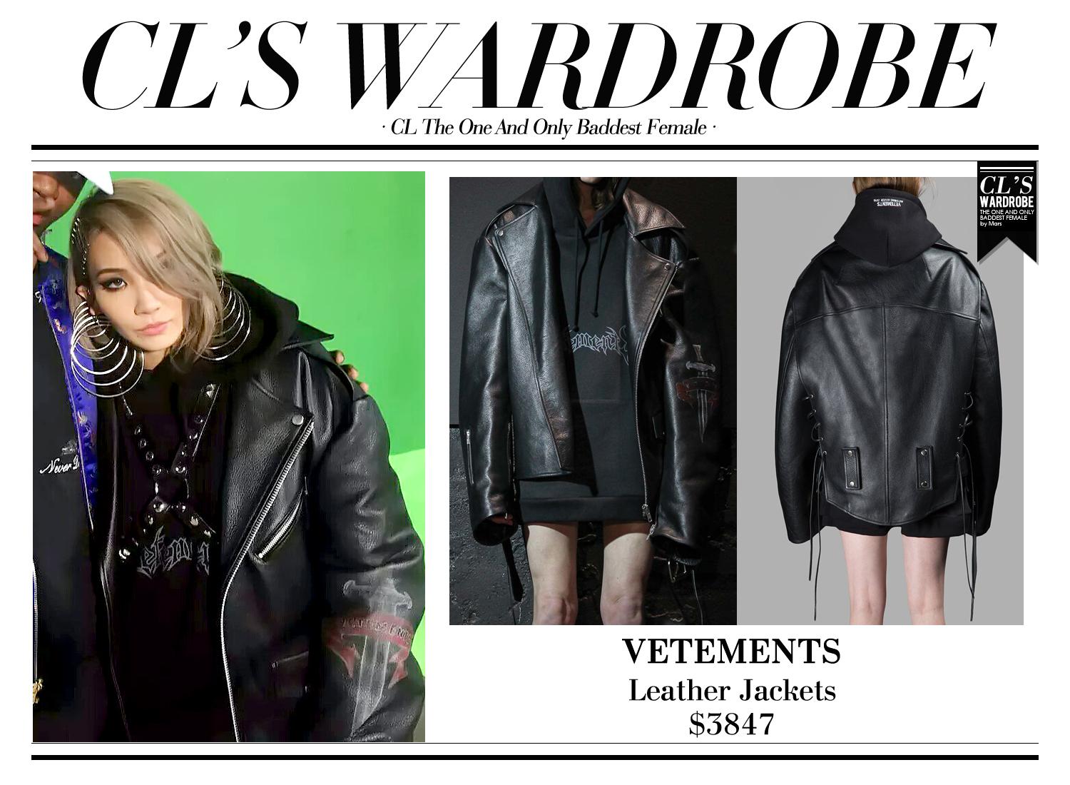 Vetements hotsell leather jacket