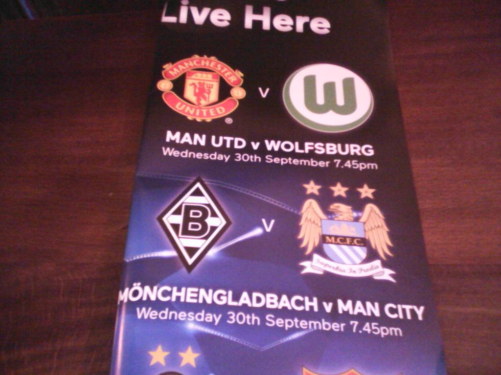 Grab a takeaway and join us for the Manchester united match tonight 7.45pm.