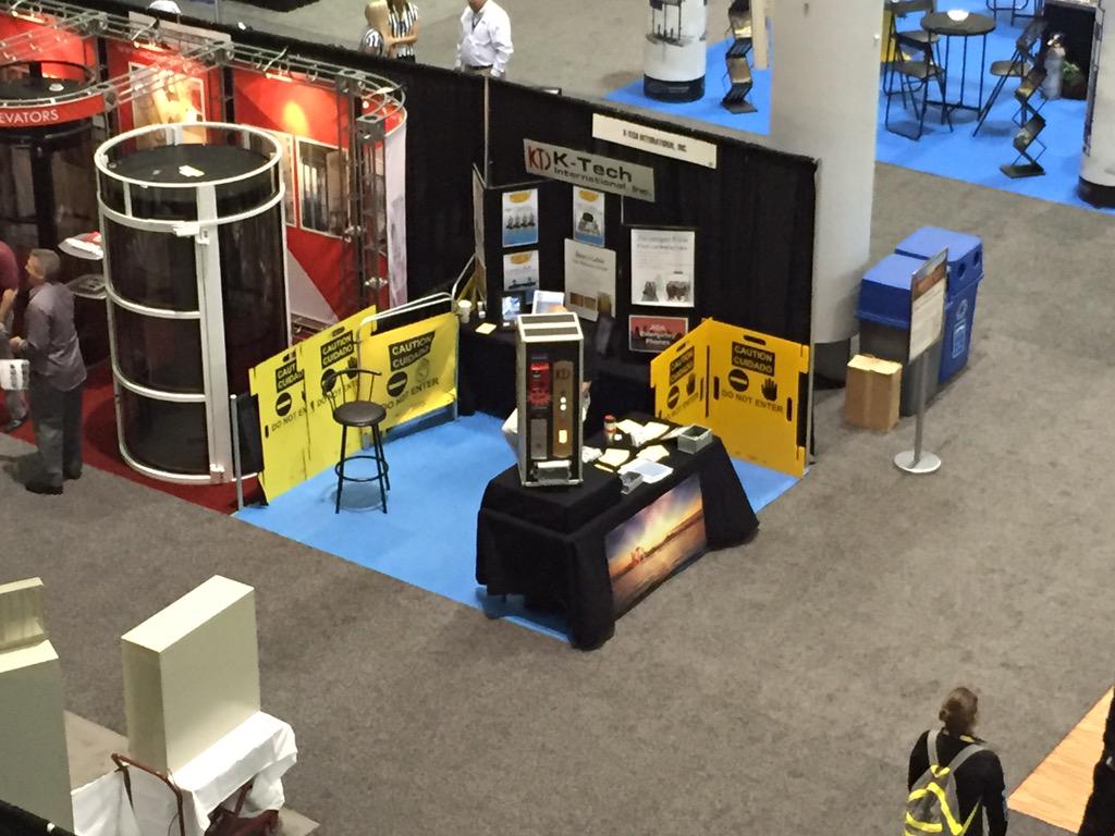 Birds eye view of the <a href="/KTechInc/">....</a> booth at #NAEC #Boston