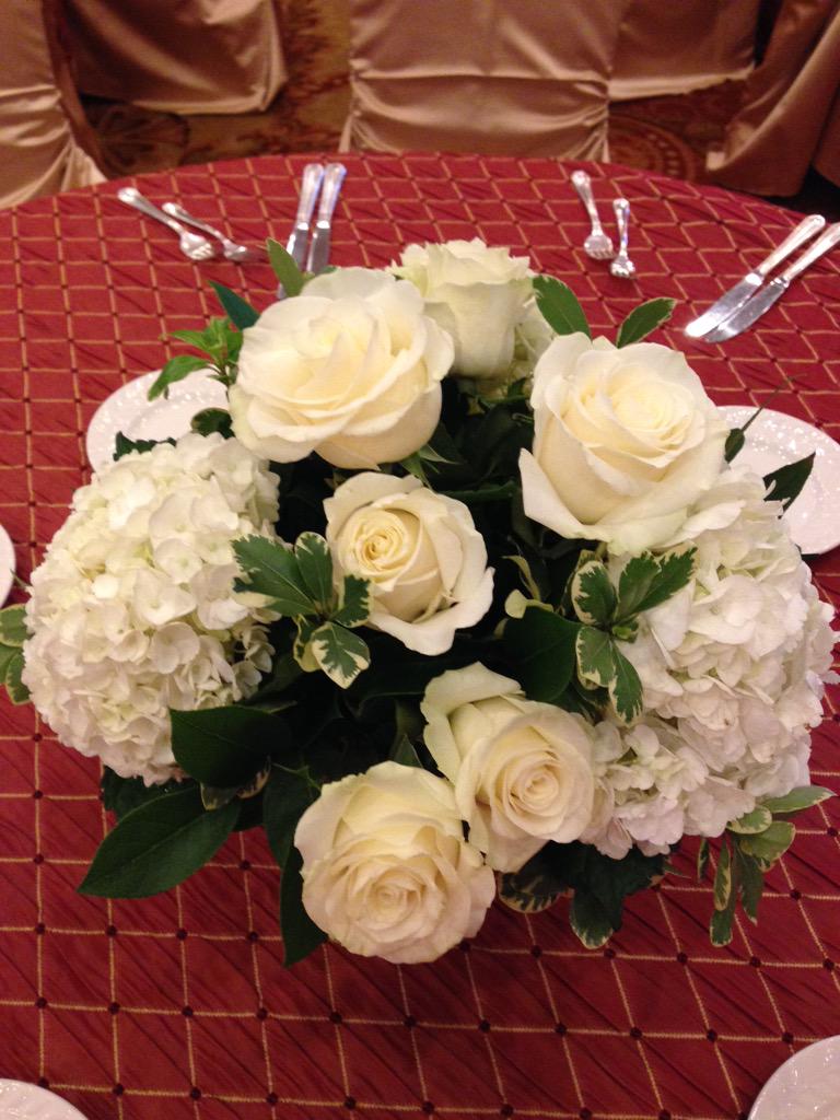 Getting ready with #todays #luncheonsetup !!! At #lacolombedor and #legrandballroom !! #whiteflowers