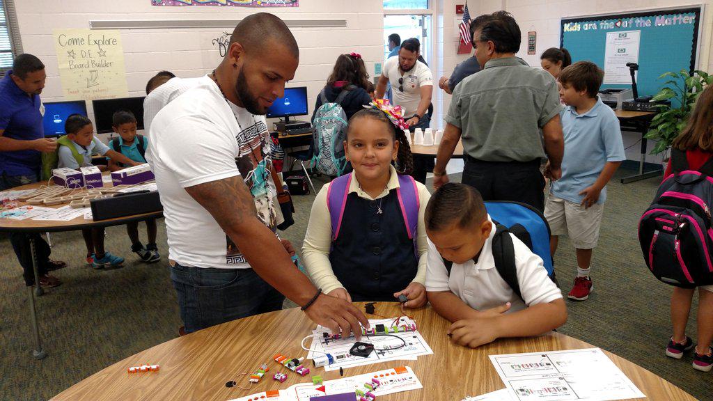 blackbearsroar's tweet photo. Our super STEM Dad's Lab! @collierschools #ccpstem #ccpsproud @ccpsSTEM http://t.co/Ljuc9Ot8Hy