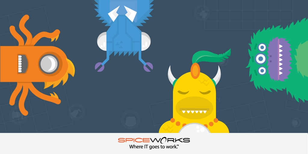 Spiceworks's tweet image. Our #StateIT2016 report is out! Find out which #IT monsters will be lurking around in 2016! spice.ly/1KzZAUM