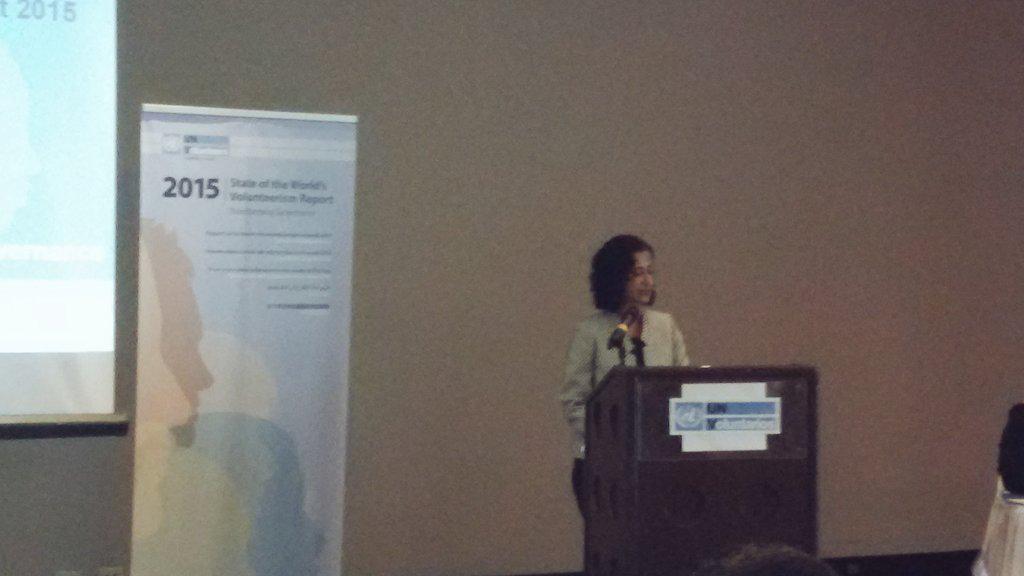 VNUElSalvador's tweet photo. "El voluntariado es una forma de capital social" @r_unv @UNVolunteers #SWVR2015 http://t.co/BC9LhBQuZq