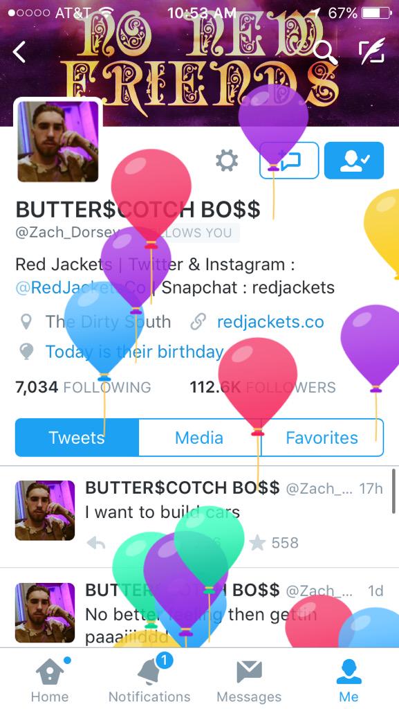 HAPPY BIRTHDAY ZACH 