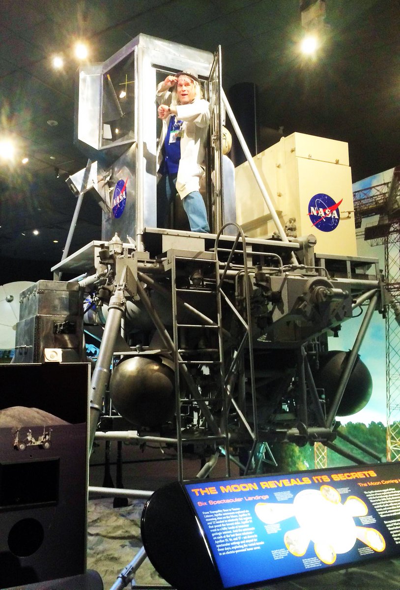 VaAirandSpace's tweet photo. @FireballRun teams stopped by yesterday to climb in to the Apollo Lunar Excursion Module Simulater! #fireballrun http://t.co/ZQWsBEe1Vk