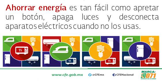 CFEmx's tweet photo. #AhorrarEnergía es cuestión de hábitos…puedes hacer la diferencia siguiendo estos #CFETips http://t.co/H1ffPr2ASa
