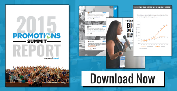 secondstreet's tweet photo. Check out our 2015 #PromotionsSummit Report.

Download now: http://t.co/MkmcYBxAFP http://t.co/c7tUKd5saQ