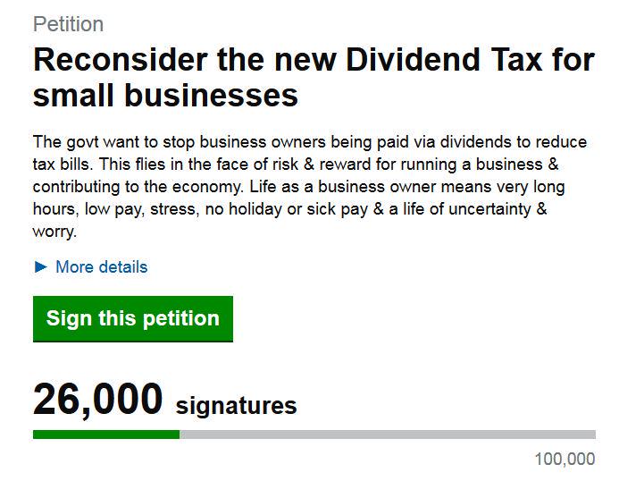 Fwordtraining's tweet photo. We just hit 26,000 signatures on the #DividendTax Campaign ...woohoo..!!! http://t.co/1Vq6XNdpKJ http://t.co/bv8asTaXk9