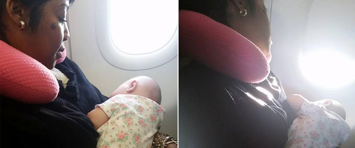 TheView's tweet photo. A tender act of love and random kindness when a woman consoled a stranger's baby on plane: http://t.co/znM9s0jV3R http://t.co/6voDHfjHDl