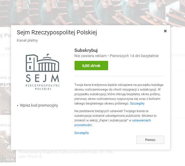 tomasz_zalewski's tweet image. Co tam logo sejmowe. Oto Sejm RP - pierwszy polski płatny kanał na YT: youtube.com/channel/UCpCbT…