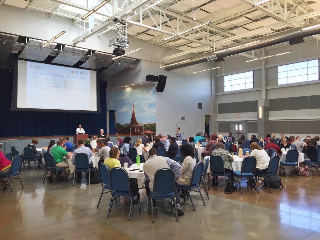 washuisp's tweet photo. Today, we're here with @STEMpactSTL and a stellar group of teachers learning how to #STEMitize content. http://t.co/WPy4pHB2MR