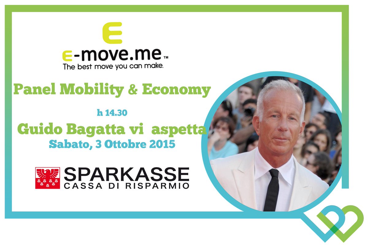 MorinoLaura's tweet photo. Non perdete il Panel MobililBio&EconoBio con #GuidoBagatta @Emoveme e #Sparkasse a #IlBenessereBiologico! @bagatta http://t.co/eH8NFmZIgq