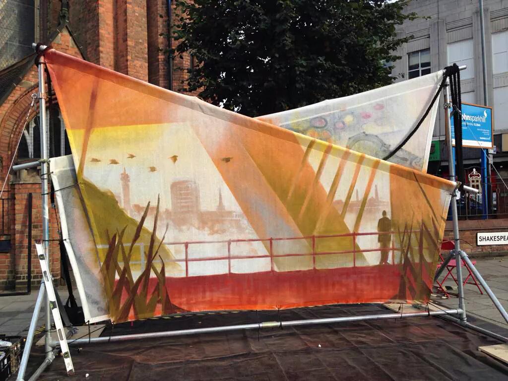 BhamComeandSee's tweet photo. Read about what inspired @aerosolali's nomad sculpture in Sparkhill: http://t.co/E90aehPHNv #SomethingGood300 http://t.co/o3235kqhx3