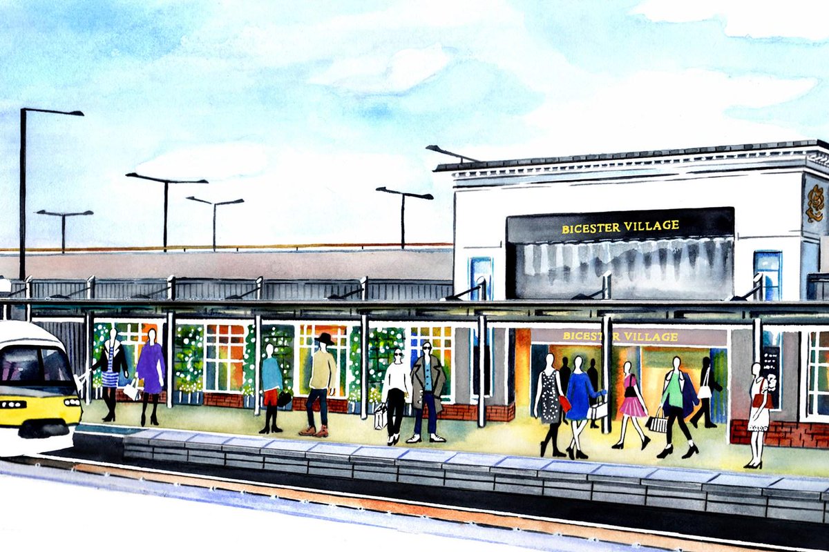 BritishVogue's tweet photo. For those who complain that it’s tricky to get to @bicestervillage – we have news: http://t.co/u6IhpnGhfd http://t.co/akehJvH0O1