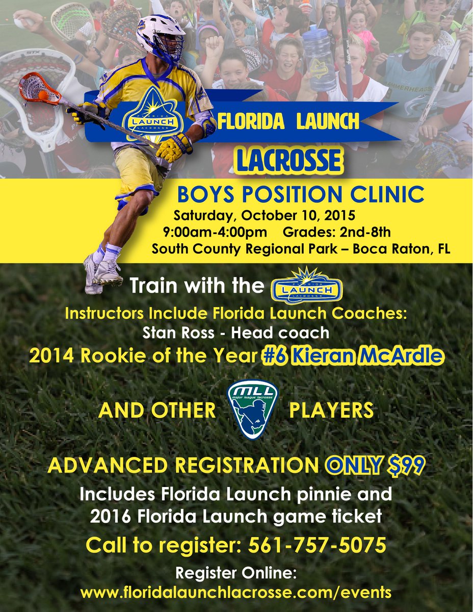 Learn from the #MLL pros! Register for #Launch2016 <a href="/flcoachross/">Stan Ross</a> &amp; <a href="/kieranmcardle6/">Kieran McArdle</a> clinic - tinyurl.com/p3qc9eg.
