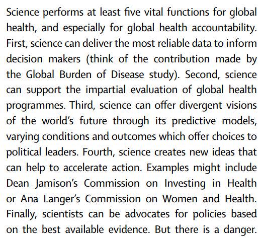TheLancet's tweet photo. Why science should matter more to global health | Offline http://t.co/KUC2ammYi9 http://t.co/GXbal0GggL