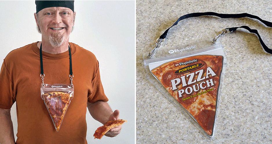 You Absolutely Need This Pizza Pouch That Holds An Emergency Slice Of Pizza Around Your Neck: ow.ly/SQQyo
