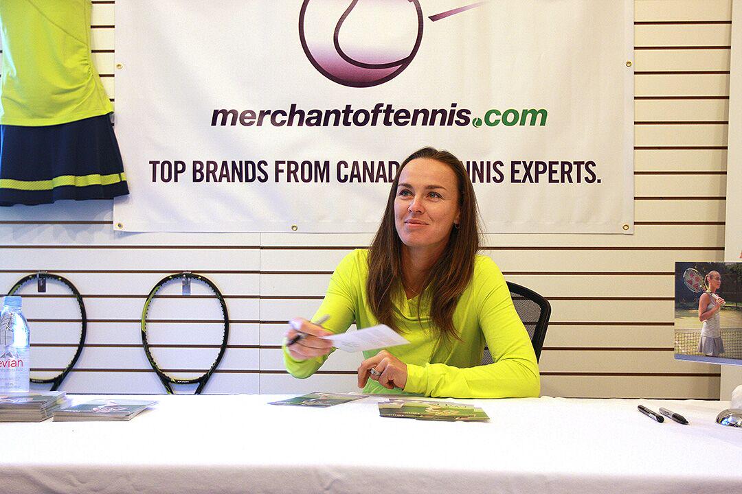Happy birthday to Martina Hingis. Thanks for coming out to our store this year! 