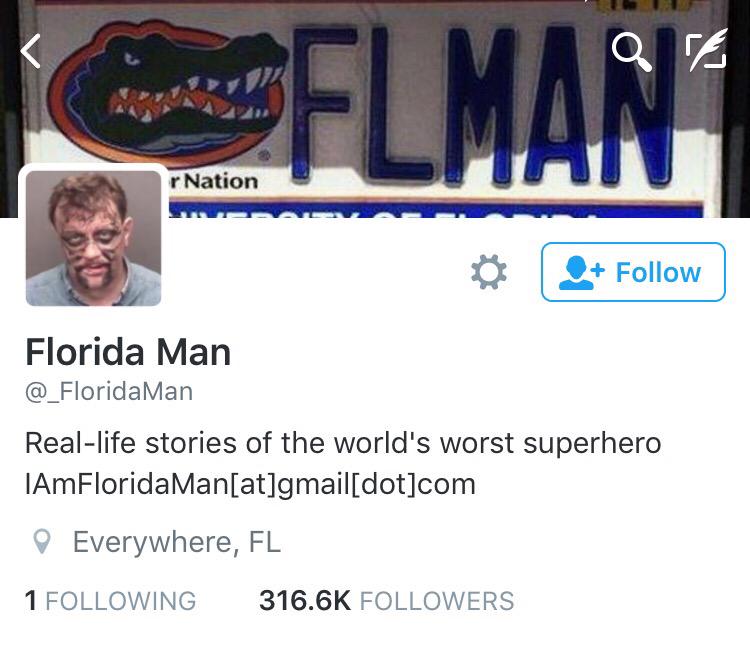 OxfordPolice's tweet photo. For those wondering who is behind the @GainesvillePD account... It's @_FloridaMan. #HesNotSmart http://t.co/qSgKsuGdXs