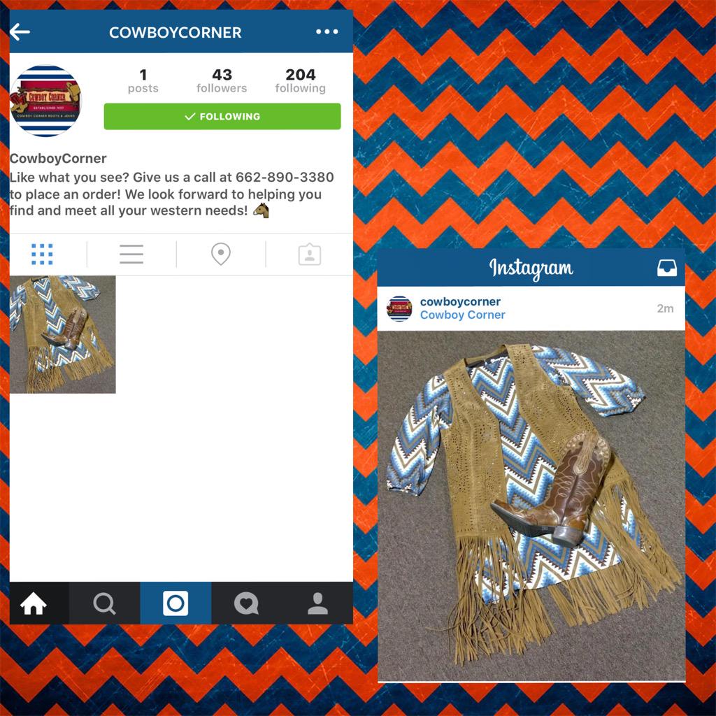 CowboyCorner_57's tweet photo. Y'all go checkout our Instagram account for more fall fashion Idea! http://t.co/KlABuKaJBx