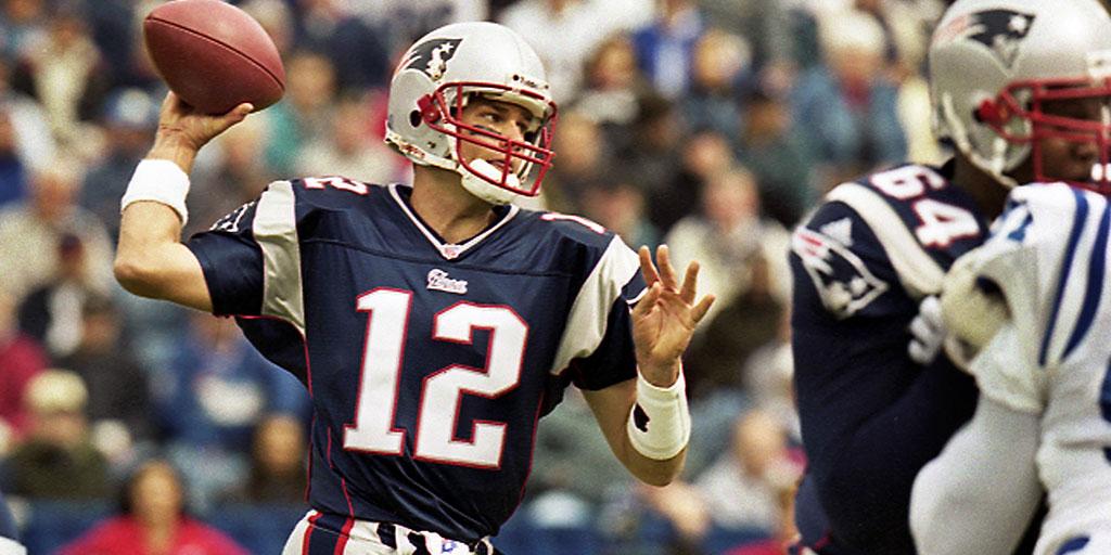Patriots's tweet image. ON THIS DAY:  Tom Brady makes his first NFL start as the #Patriots beat the Colts 44-13 on September 30, 2001.
