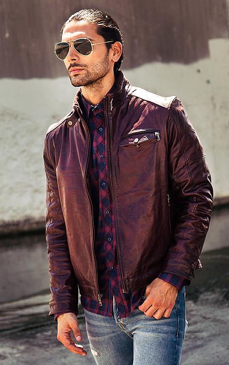 bachrach leather jacket