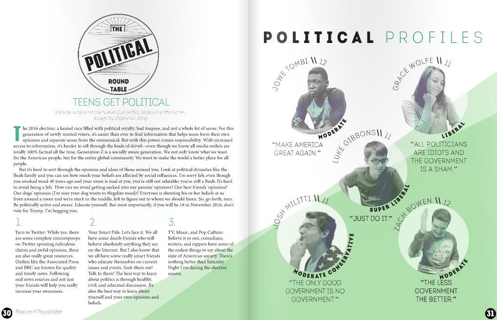 Let's get young people educated about politics! Check out the Political Round Table in Craze. issuu.com/crazemagazine