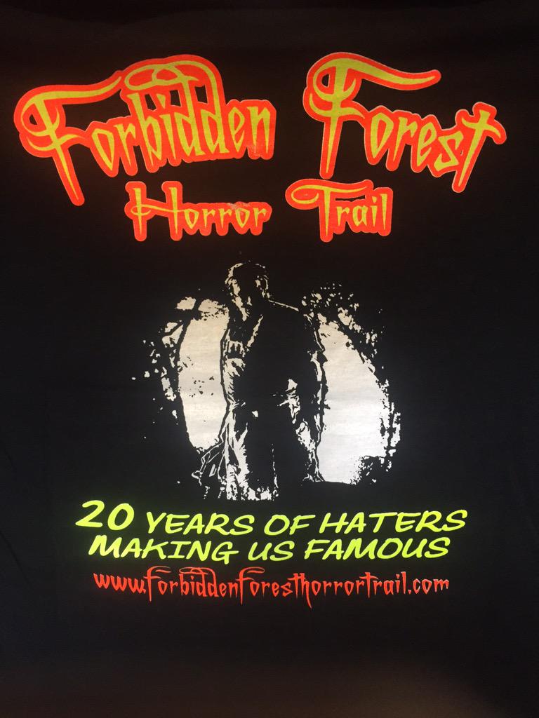 ForbiddenTrail's tweet photo. 20th anniversary shirts are here!  Get yours now to wear to the Forest and get $2 off admission! http://t.co/91muTdHGYD