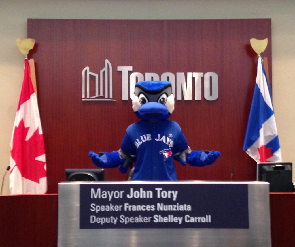 ACE_00's tweet photo. Proud of the city that I'm from GO @BlueJays GO @TorontoCouncil @JohnTory #TOpoli #TorontoCouncil #BigDay #amACEzing http://t.co/yqP7zwPzDS