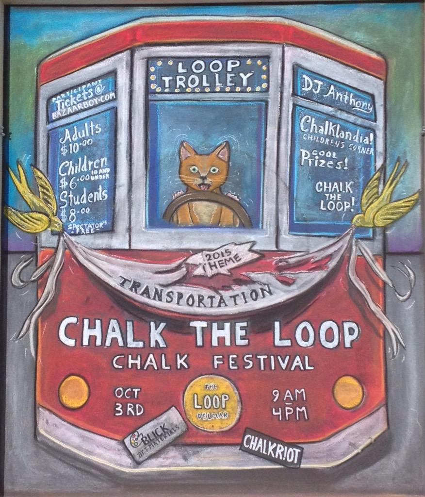 SerendipityGall's tweet photo. Don't miss #ChalkTheLoop this weekend in @TheDelmarLoop - We'll have a hopscotch game! Join the fun #TheLoopIsOpen http://t.co/HRCCKMH8oQ