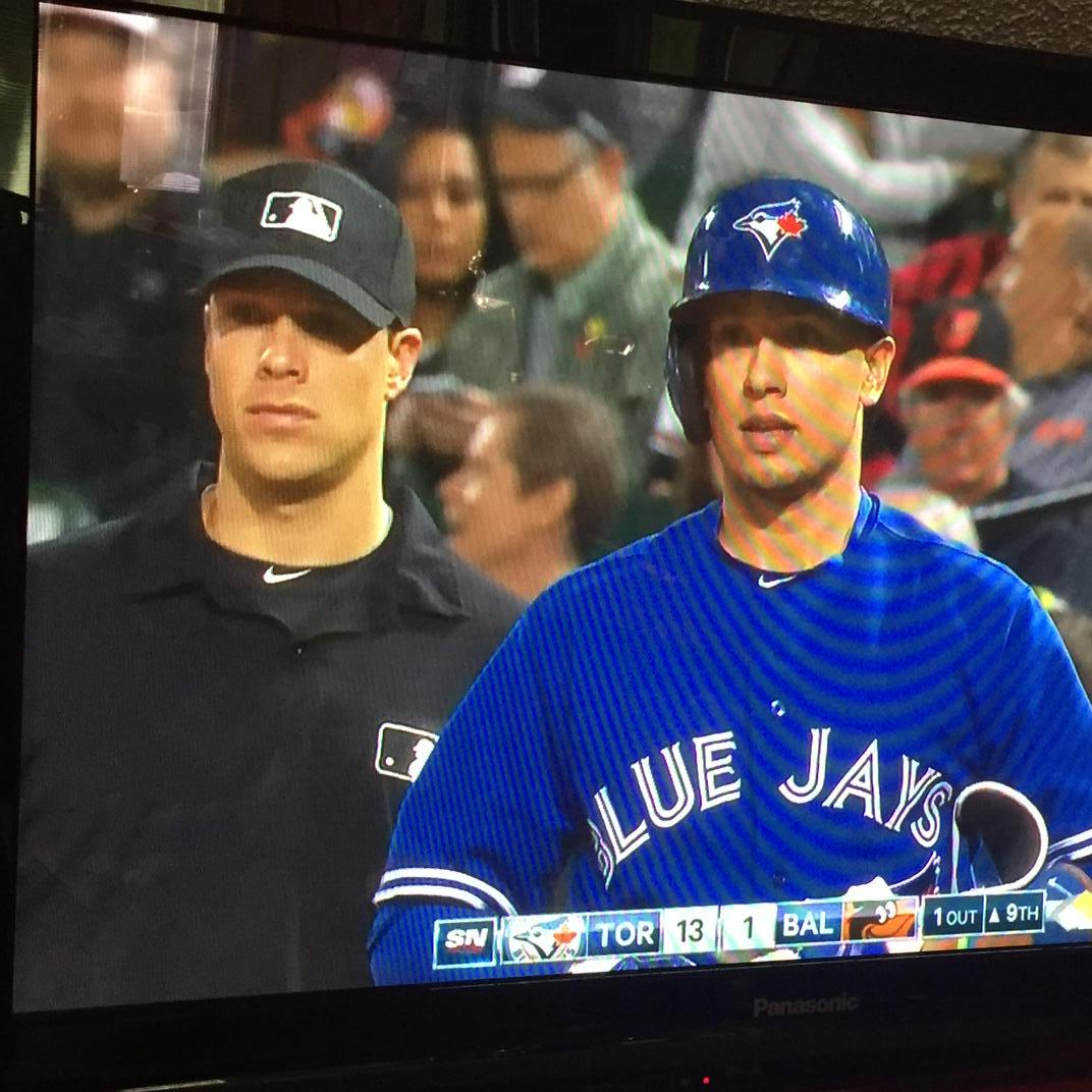 c_hodges's tweet photo. Jays on the verge of clinching AL East title - and Regina's Stu Schuerwater is right in the middle of it all. http://t.co/0EaGqt5ng1