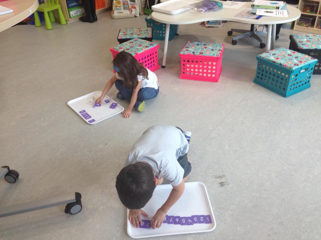 Working on number concepts such as ordering, finding the missing number, and more, less/fewer, same <a href="/DscAPSKinder/">Discovery APS Kinder</a>.