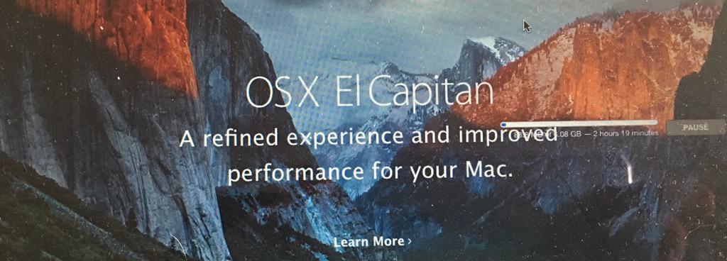 BermanBeau's tweet image. Finally! #elcapitan #slowdownload #small things