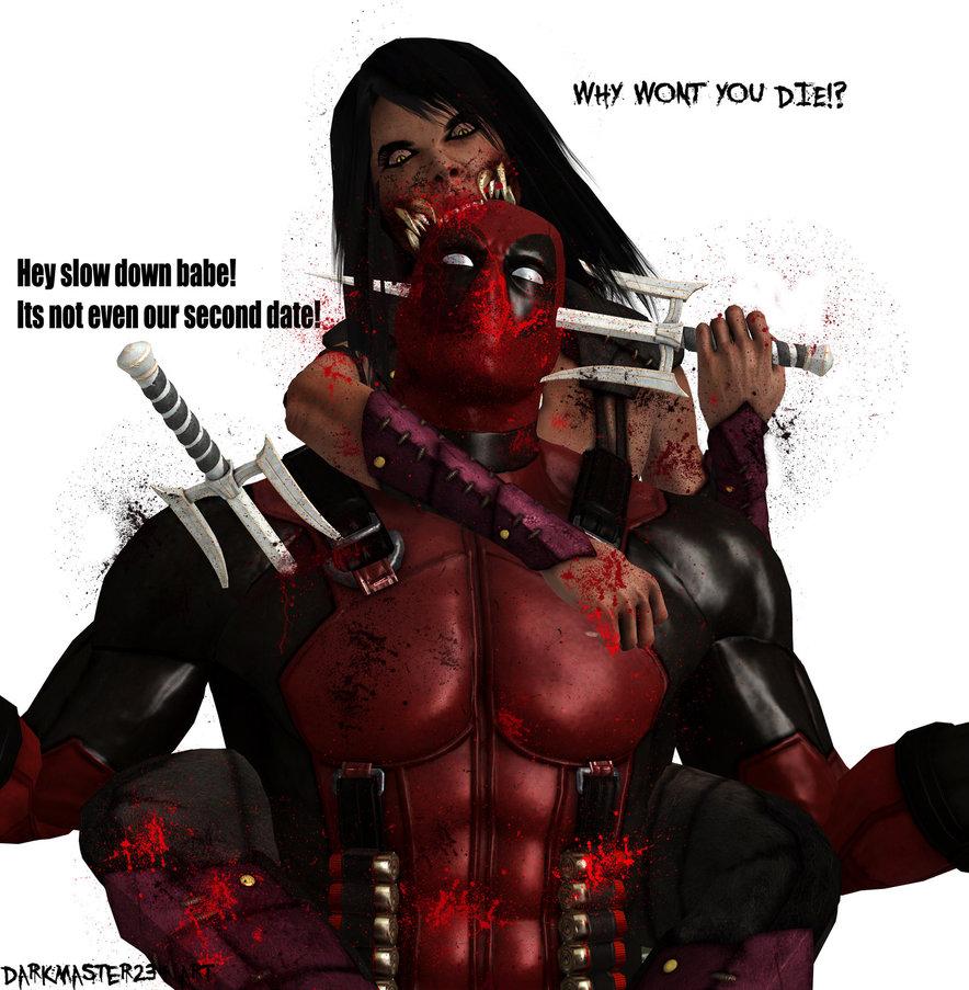 Mileena Kahnum - Piercing on Twitter: ""I met Deadpool once...."  http://t.co/F0MnVE2t99"