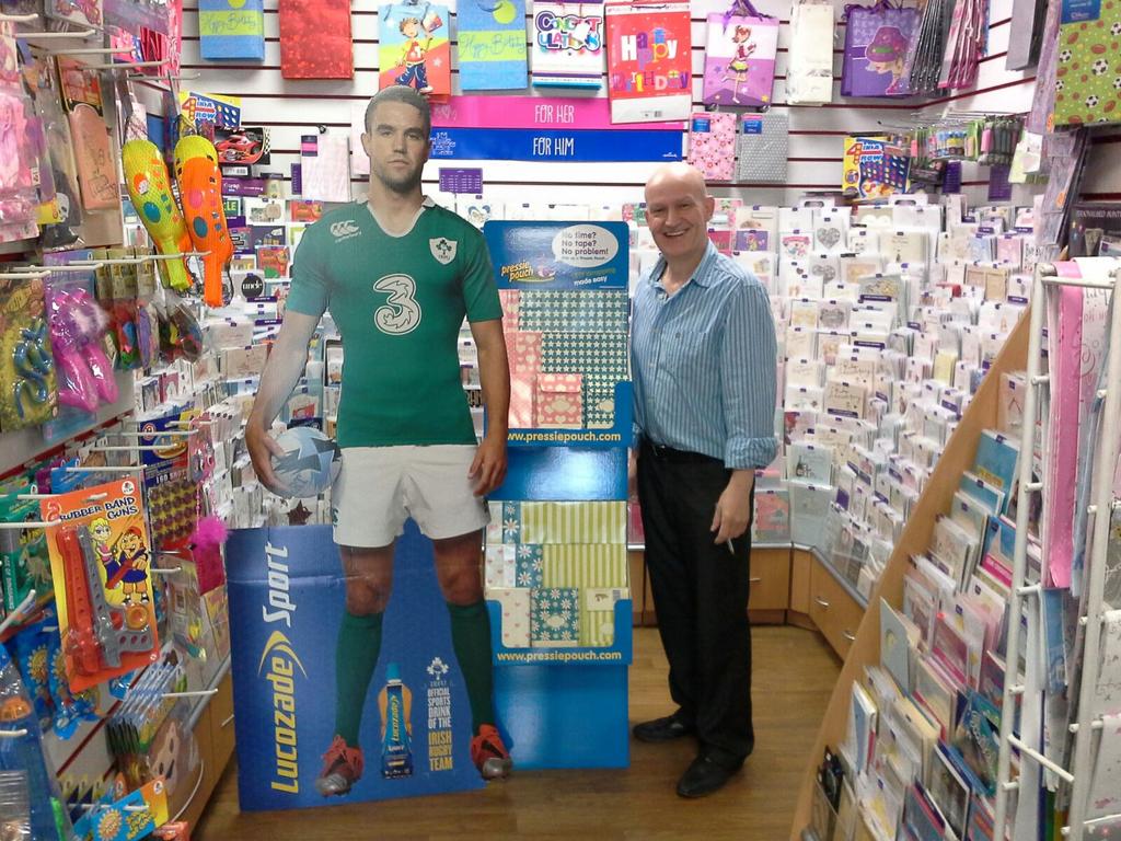 bizzistationery's tweet photo. Pressie Pouch being well looked after @mcfaddens!! #strabane #newspread http://t.co/WMN56H3dj6
