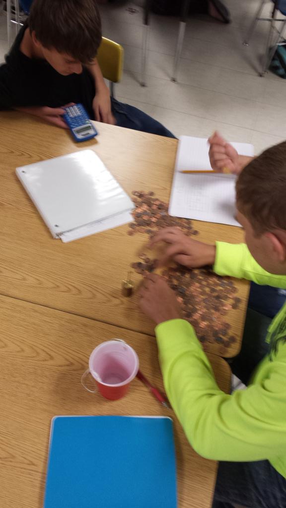 bsquaredphysics's tweet photo. Science makes cents... #ScienceTeacherProblems #NotAProblem #HLHSGreatThings #Science http://t.co/teG9VW7UXD