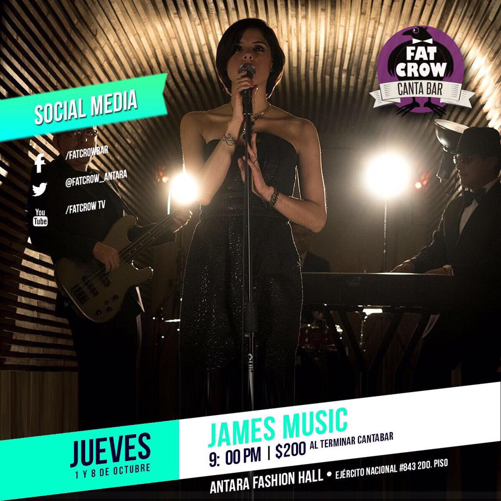 ocpadilla's tweet photo. Mañana en @Fatcrow_antara @JamesMusic_ http://t.co/o9z7gzamvj
