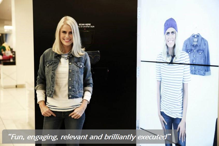 thecreativeshop's tweet photo. Today we go back 3wks to a hugely successful @popaianz awards!1st award of the night: #VirtualChangeRoom @LEVIS #tbt http://t.co/AP46JNt7mS
