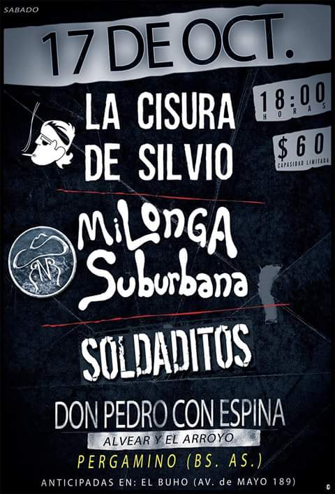B08Mar's tweet photo. Te la vas a perder? Manijaaaa 17 llegá rápido! @cisuradesilvio @SoldaditosRock http://t.co/CYwIdTcemQ