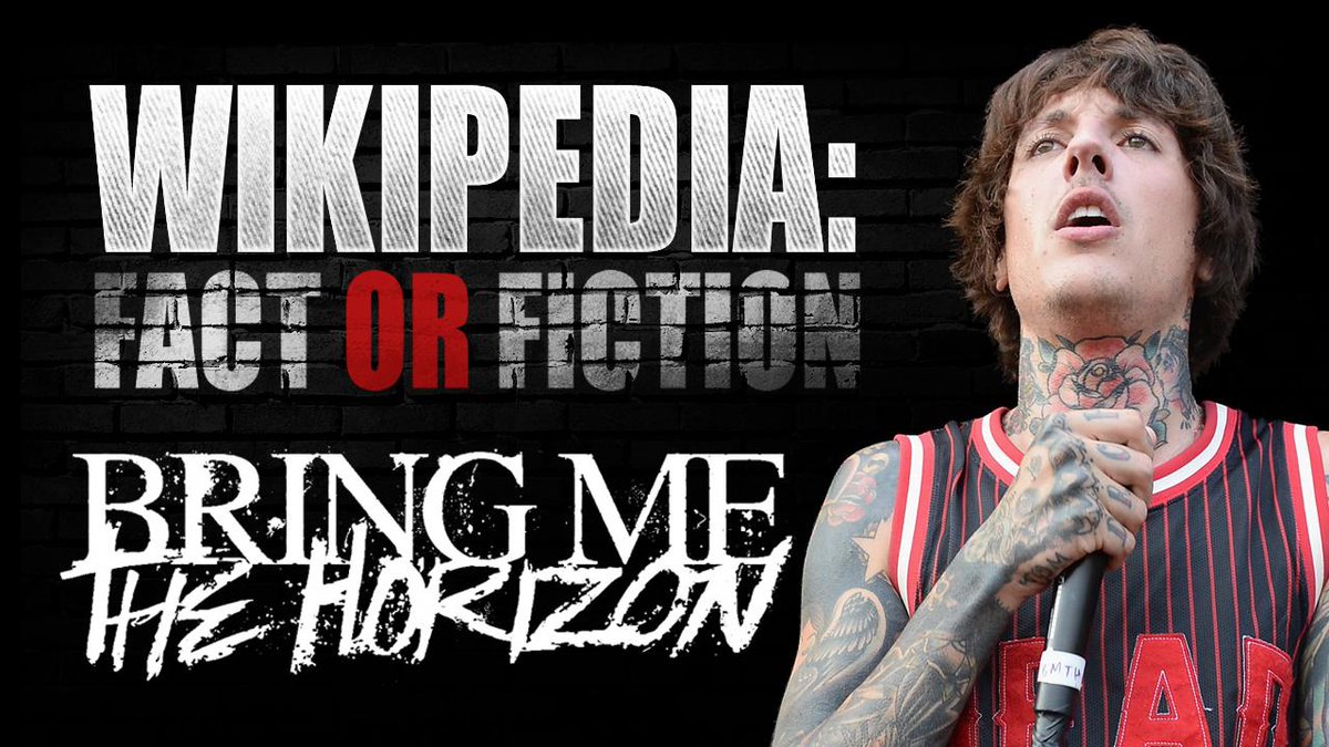 Loudwire's tweet photo. Bring Me the Horizon Play ‘Wikipedia: Fact or Fiction?’: http://t.co/bW4keqlqTo @bmthofficial http://t.co/rwD7pNaVvg
