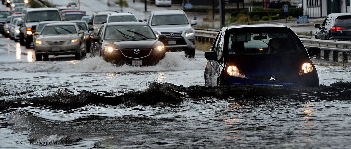 Here's the scene at 2:30pm as Rte. 9 #Framingham floods again.