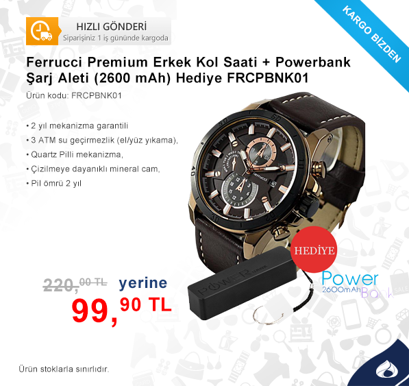 Stoklar Tükenene Kadar,
Ürün Kodu: FRCPBNK01
kaliteveucuzluk.com