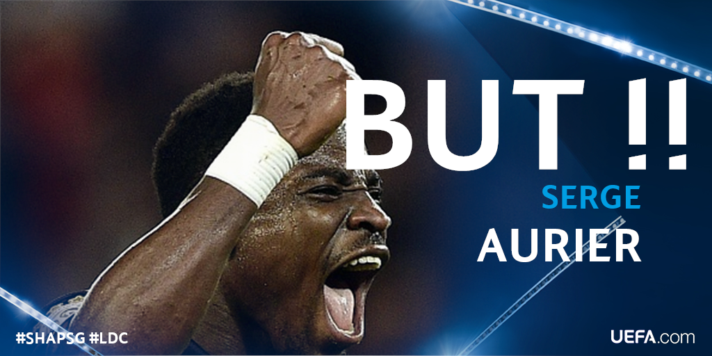 UEFAcom_fr's tweet photo. #SHAPSG 1er match de #LDC et 1er but pour @Serge_aurier !: @PSG_inside mène en Ukraine ! ▶ http://t.co/fPv42KWxH7 http://t.co/ip7KhcYJ7O