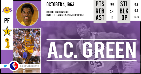 Happy Birthday A.C. Green !     