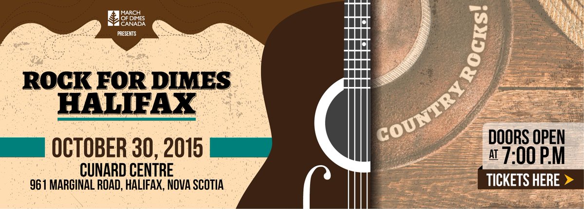 Yehaw! Country Rocks is this years theme for #RockForDimesHX #Halifax. Lasso some tickets here bit.ly/RFDHA15