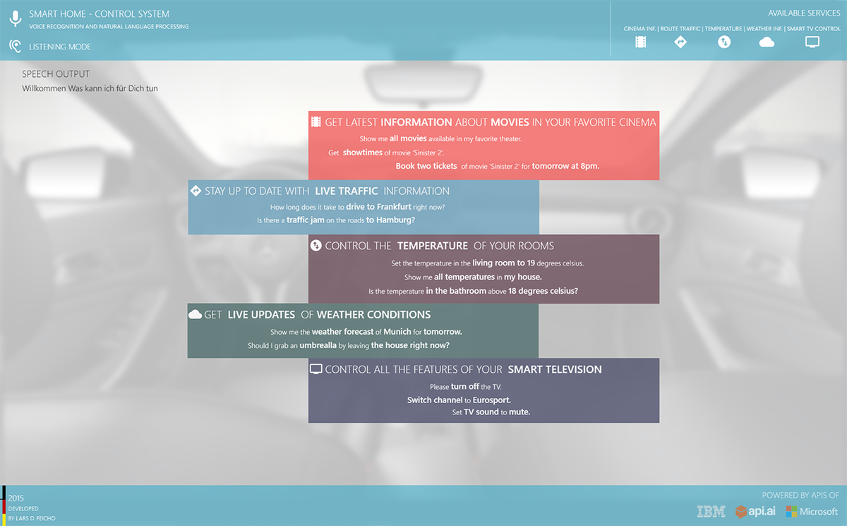 LFeicho's tweet photo. .@IBMWatson .@api_ai #IBMBluemix #msdev #IBMWatson #api_ai
Cognitive smart home control sys
https://t.co/jVLcGNJju6 http://t.co/ZsdirVY6tL