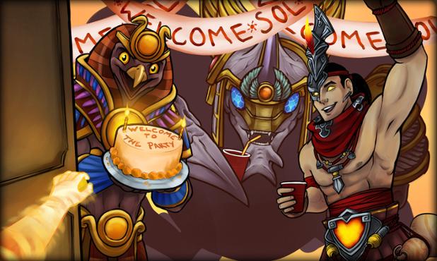 SMITEGame's tweet photo. Get ready to welcome Sol in the Patch Notes Show at 4pm EDT http://t.co/hIMa3PrLCR http://t.co/eOwlTpo7Fq