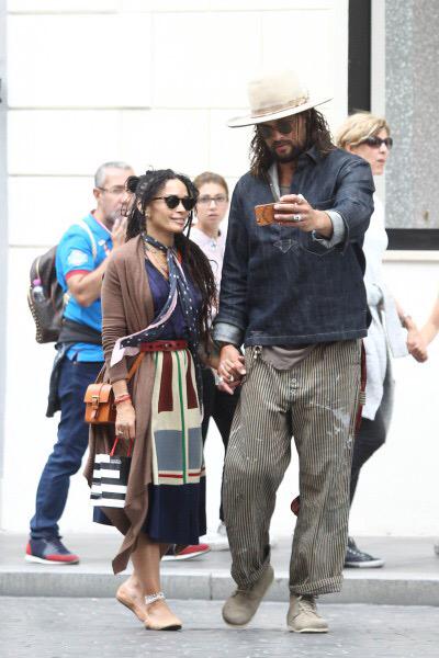Social_couture_'s tweet photo. Lisa Bonet and Jason Momoa in Rome: September 2015 💮 http://t.co/QBmlbkj1HV