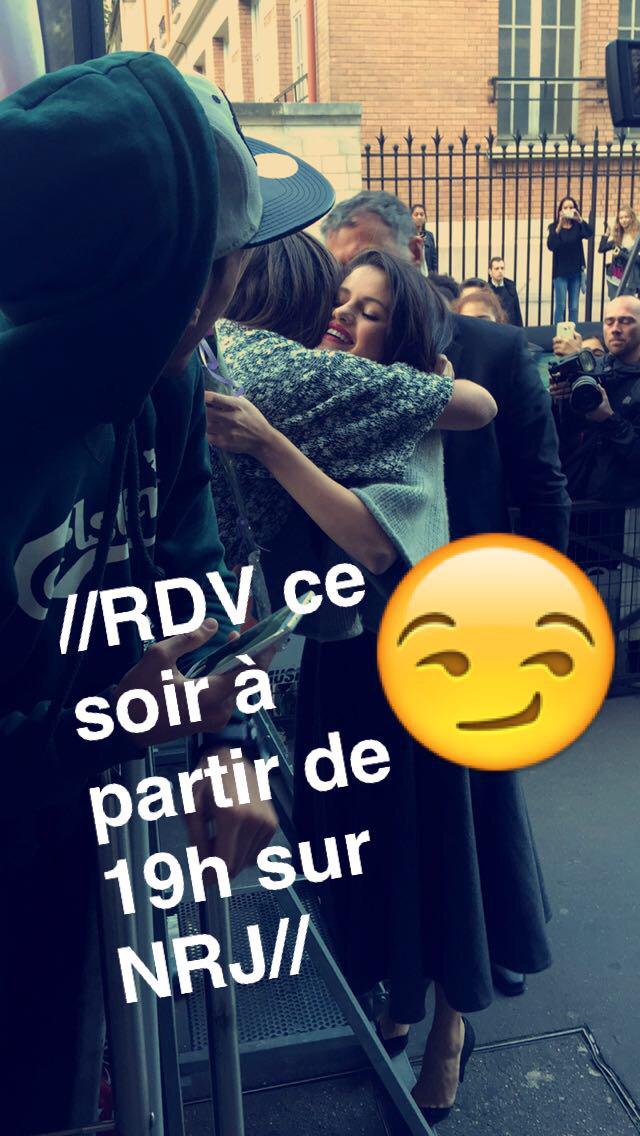 MyLifeIsSGJB's tweet photo. September 28: Selena on NRJ Radio Snapchat http://t.co/osw8MRRXwk